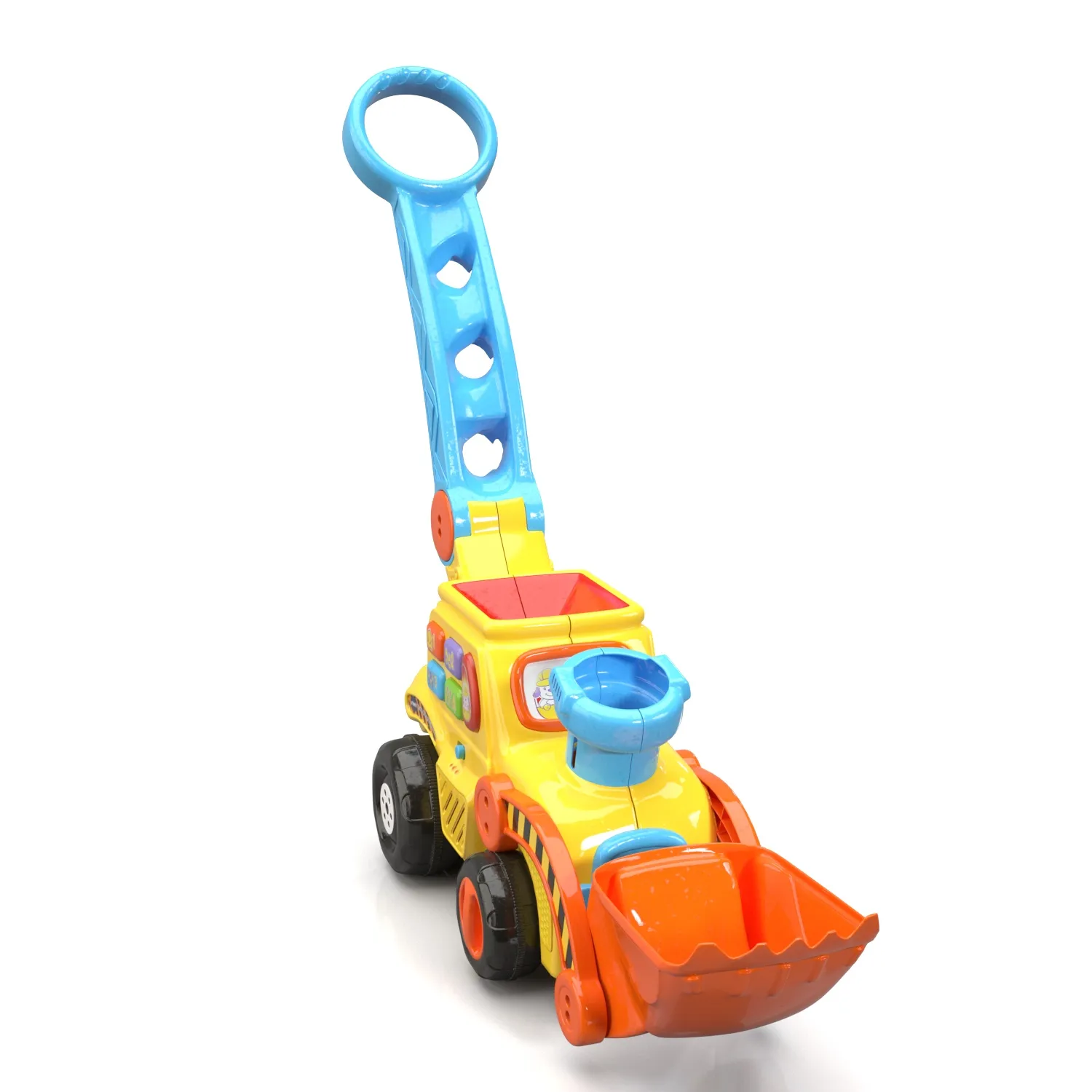 Vtech Push And Pop Bulldozer PBR 3D Model_04